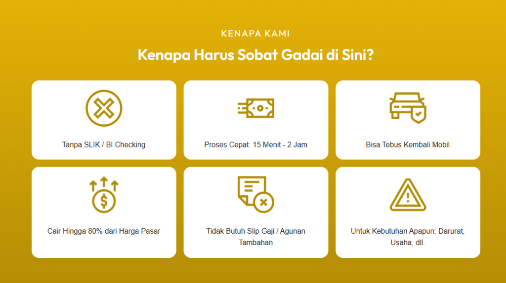 Gadai BPKB Mobil Tangerang Perorangan Tanpa BI Checking